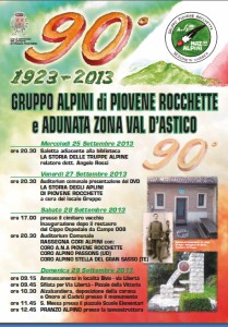 Programma 90 Gruppo Alpini di Piovene Rocchette